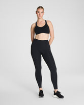 SPANXshapeâ„¢ CoreLuxe Full-Length Leggings with Mid-Tummy Compression | Very Black