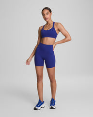 SPANXshape™ CoreLuxe Bike Short with Mid-Tummy Compression, 6" | Deep Azure