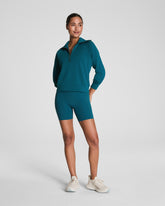 SPANXshapeâ„¢ CoreLuxe Bike Short with Mid-Tummy Compression, 6" | Emerald Bay
