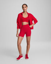 SPANXshapeâ„¢ CoreLuxe Bike Short with Mid-Tummy Compression, 6" | Spanx Red