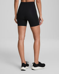 SPANXshape™ CoreLuxe Bike Short with Mid-Tummy Compression, 6" | Very Black