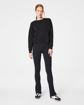 SPANXshapeâ„¢ CoreLuxe Micro Flare Pant with Mid-Tummy Compression | Very Black