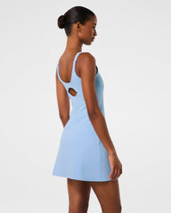 SPANXshape™ Get Moving High Neck Dress with No Reveal Opacity | Hydrangea