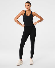 SPANX® Get Moving V-Neck Shelf Tank | Very Black