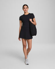 SPANX® Get Moving Rib Tee | Very Black