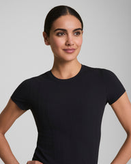 SPANX® Get Moving Rib Tee | Very Black
