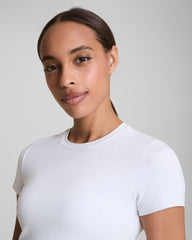 SPANX® Get Moving Rib Tee | Vivid White
