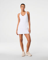 SPANXshape™ Get Moving V-Neck Dress | Vivid White