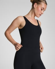 SPANXshape™ Get Moving Contour Scoop Neck Tank | Very Black