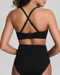 SPANXshape™ Swim Convertible Pique Bandeau Bikini Top | Very Black