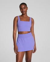 SPANX® Get Moving Cropped Square Neck Shelf Tank | Amethyst