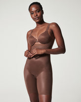 SPANXshapeâ„¢ Invisible High-Waisted Mid-Thigh Short | Chestnut Brown