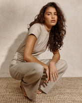 SPANXsupersmoothâ„¢ Stretch Twill Wide Leg Pant | Bone