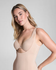 SPANXsculpt™ OnCore Open-Bust Mid-Thigh Bodysuit | Soft Nude