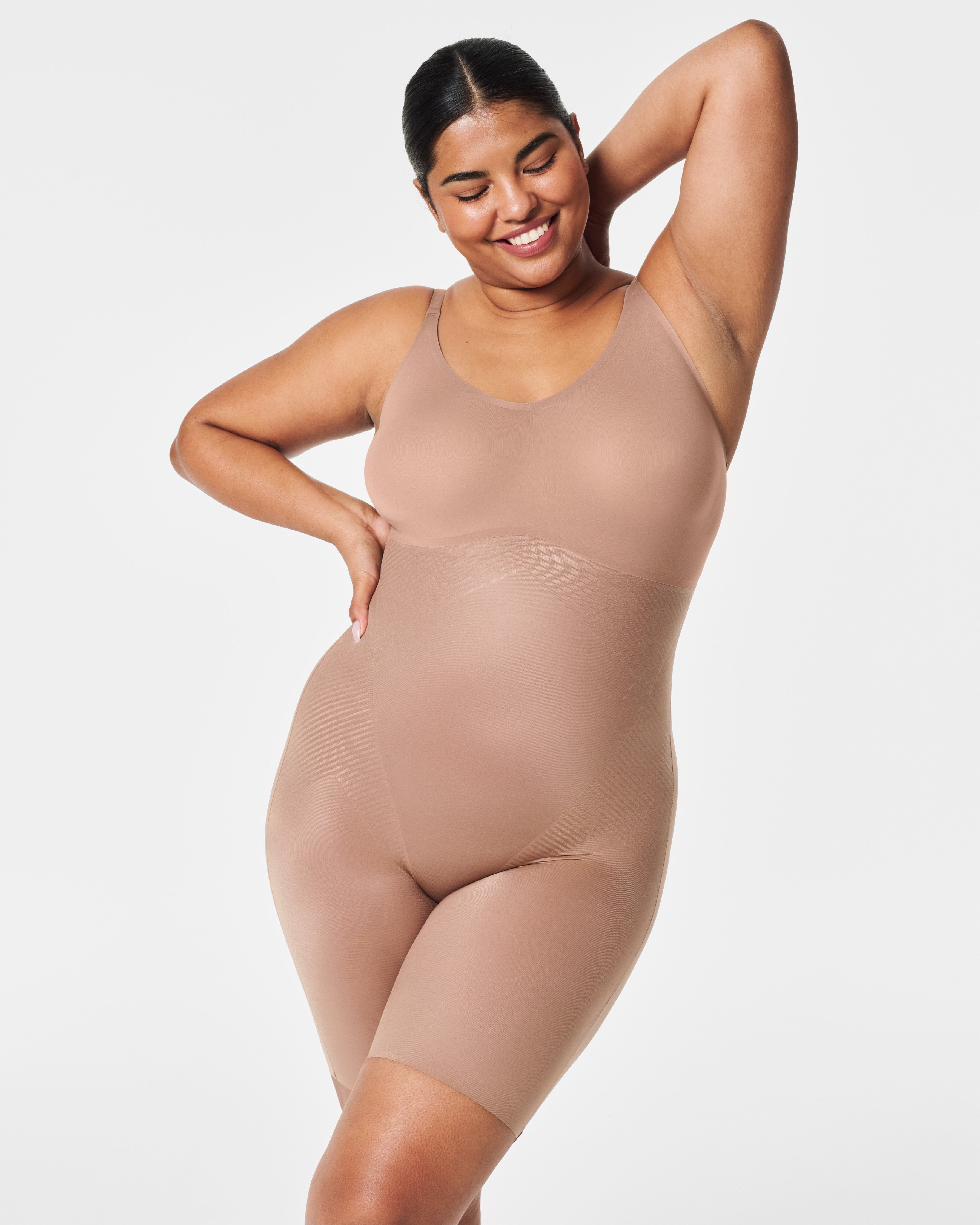 SPANXshape™ Invisible Mid-Thigh Bodysuit | Cafe Au Lait