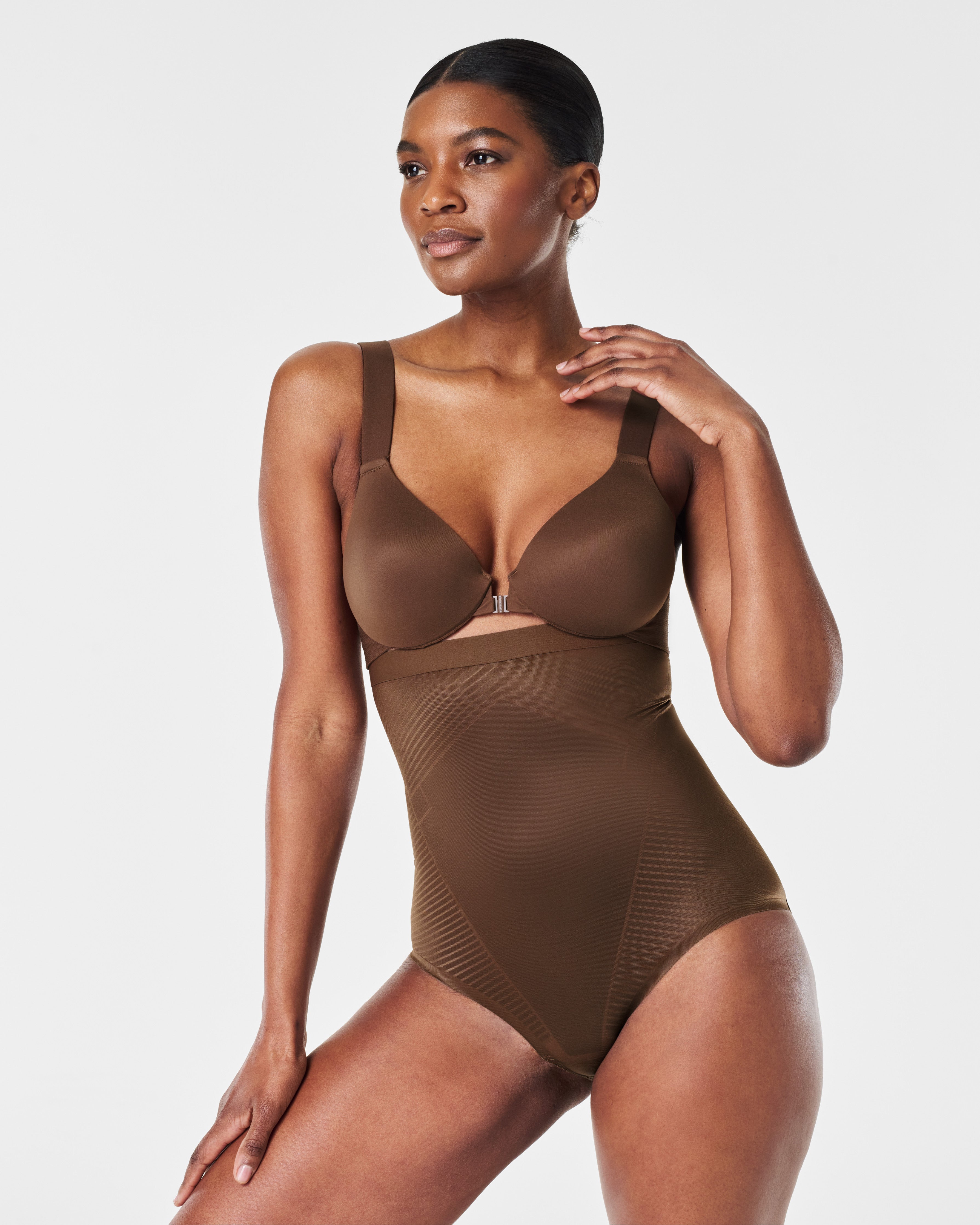 SPANXshape™ Invisible High-Waisted Brief | Chestnut Brown