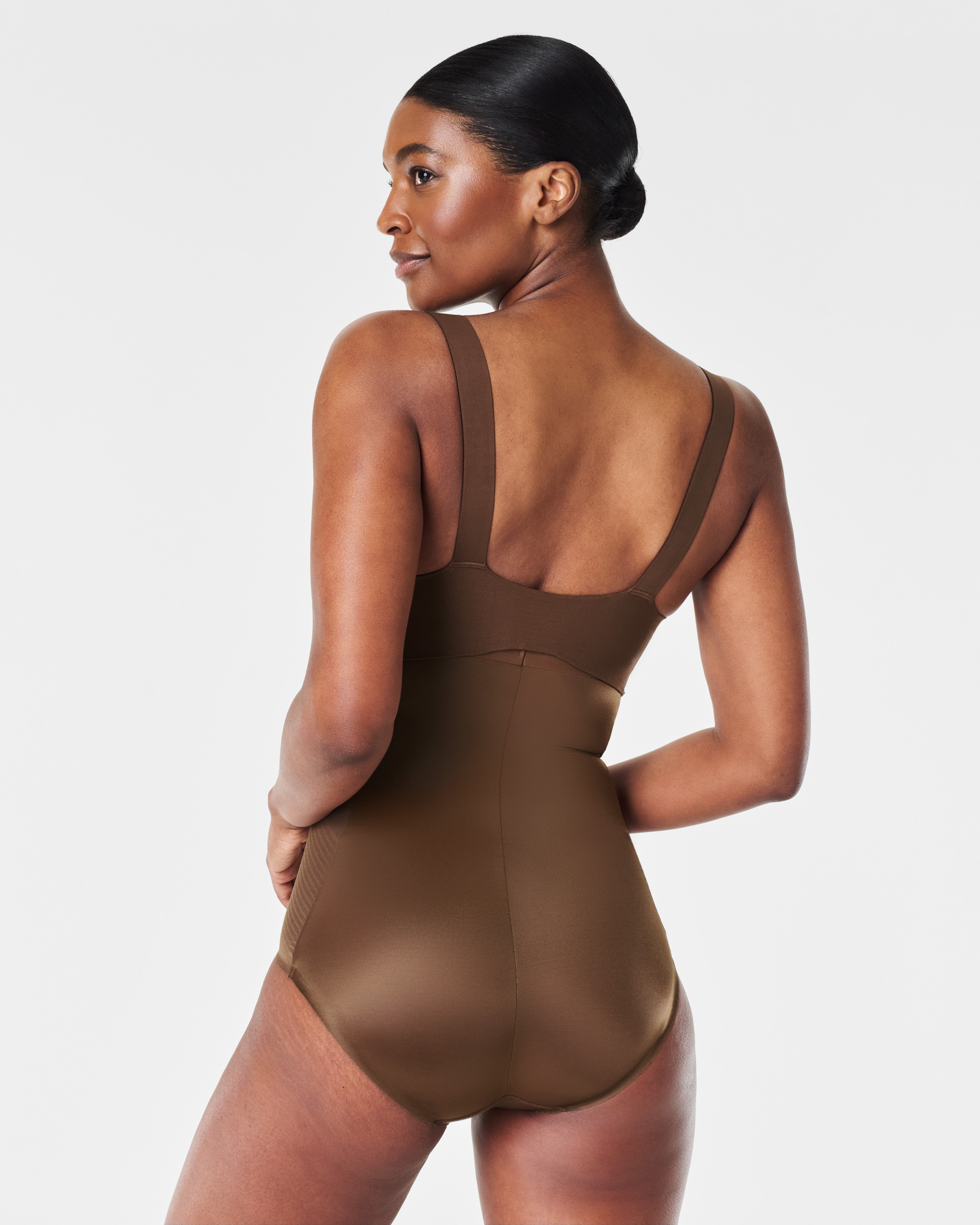 SPANXshape™ Invisible High-Waisted Brief | Chestnut Brown