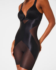 SPANXshape™ Satin-X™ High-Waisted Mid-Thigh Short | Very Black