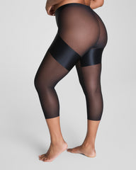SPANXshape™ Satin-X™ High-Waisted Capri | Very Black