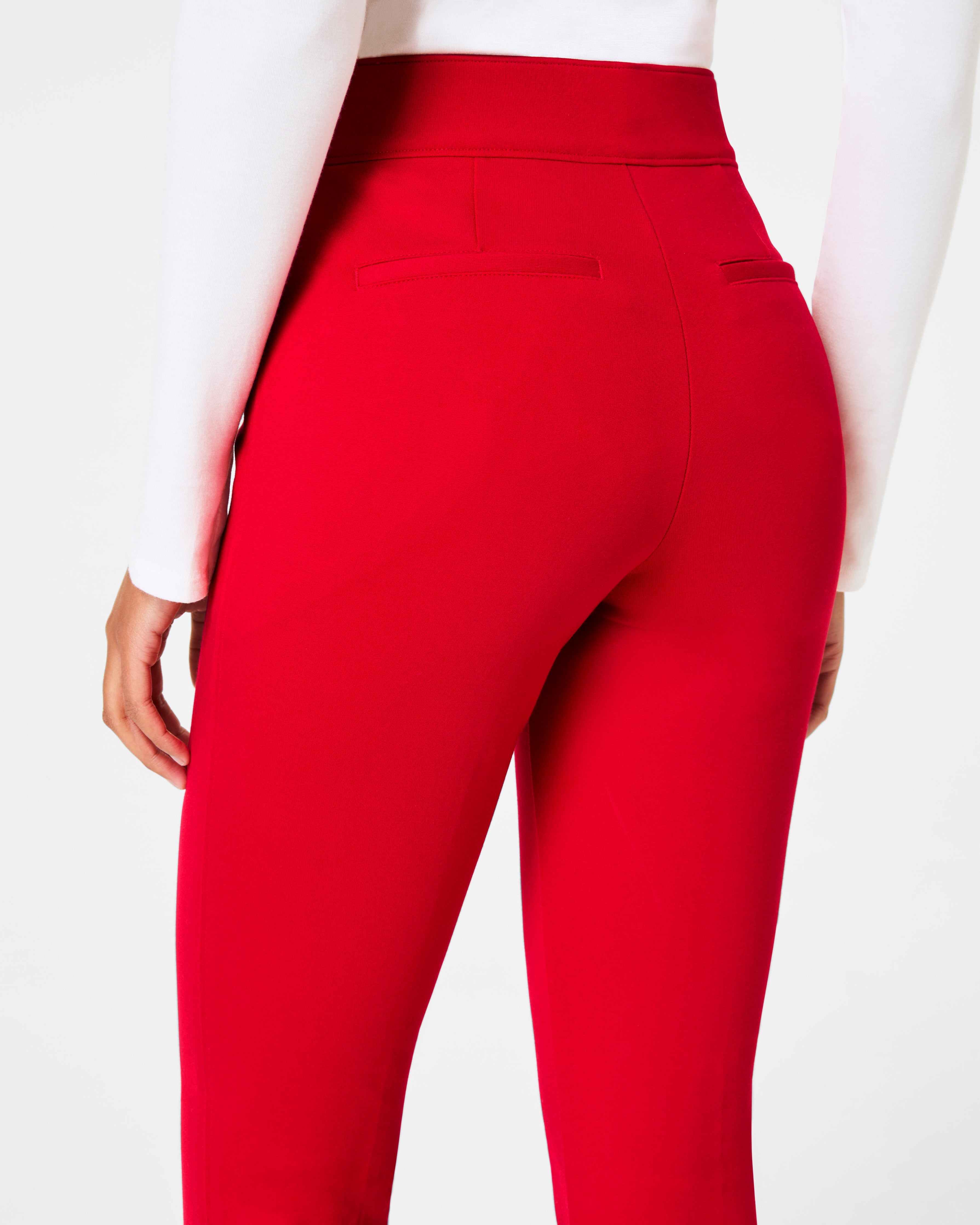 SPANXsupersmooth™ PerfectFit Ponte Slim Straight Pant | Spanx True Red