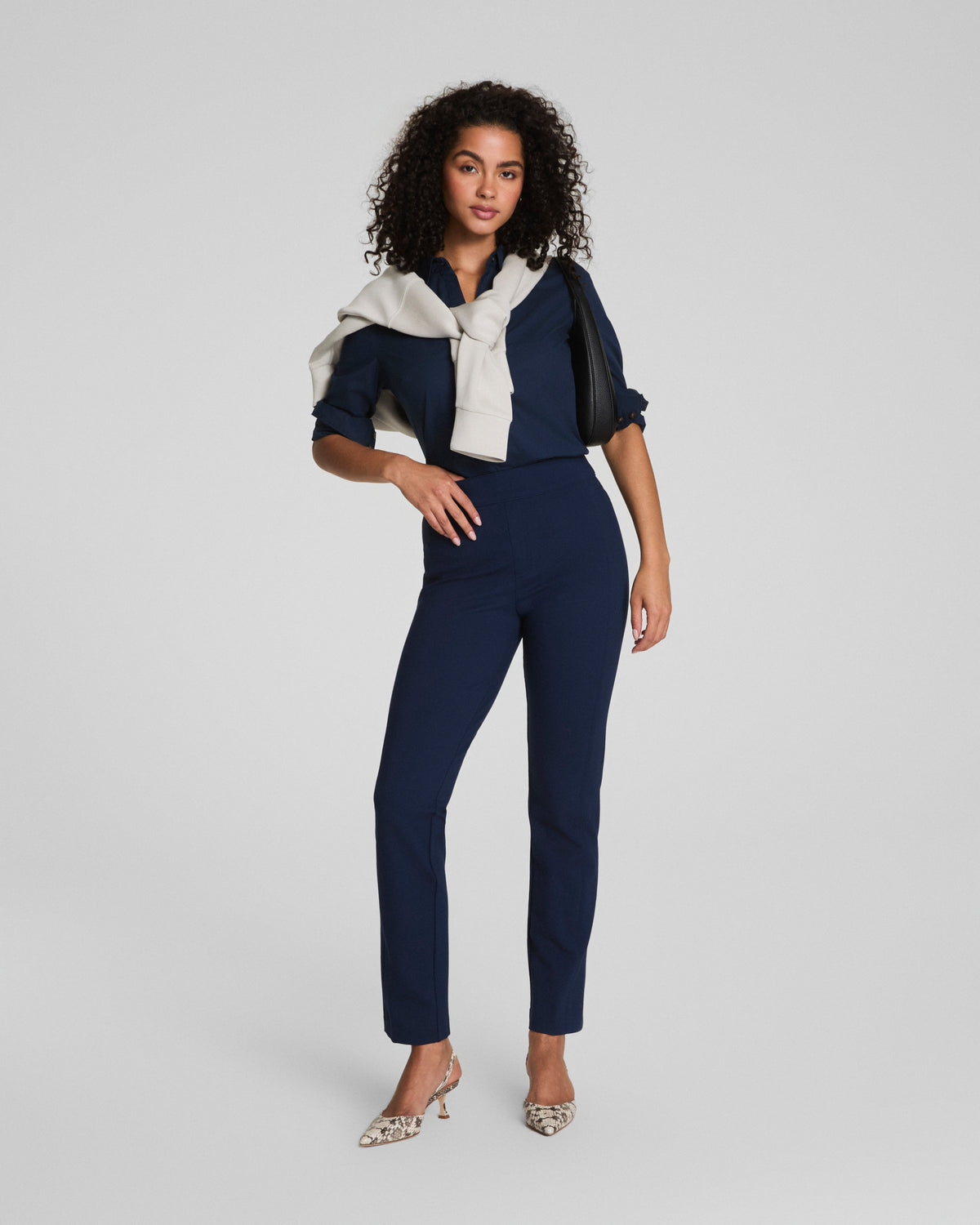 SPANXsupersmooth™ PerfectFit Ponte Slim Straight Pant | Timeless Navy