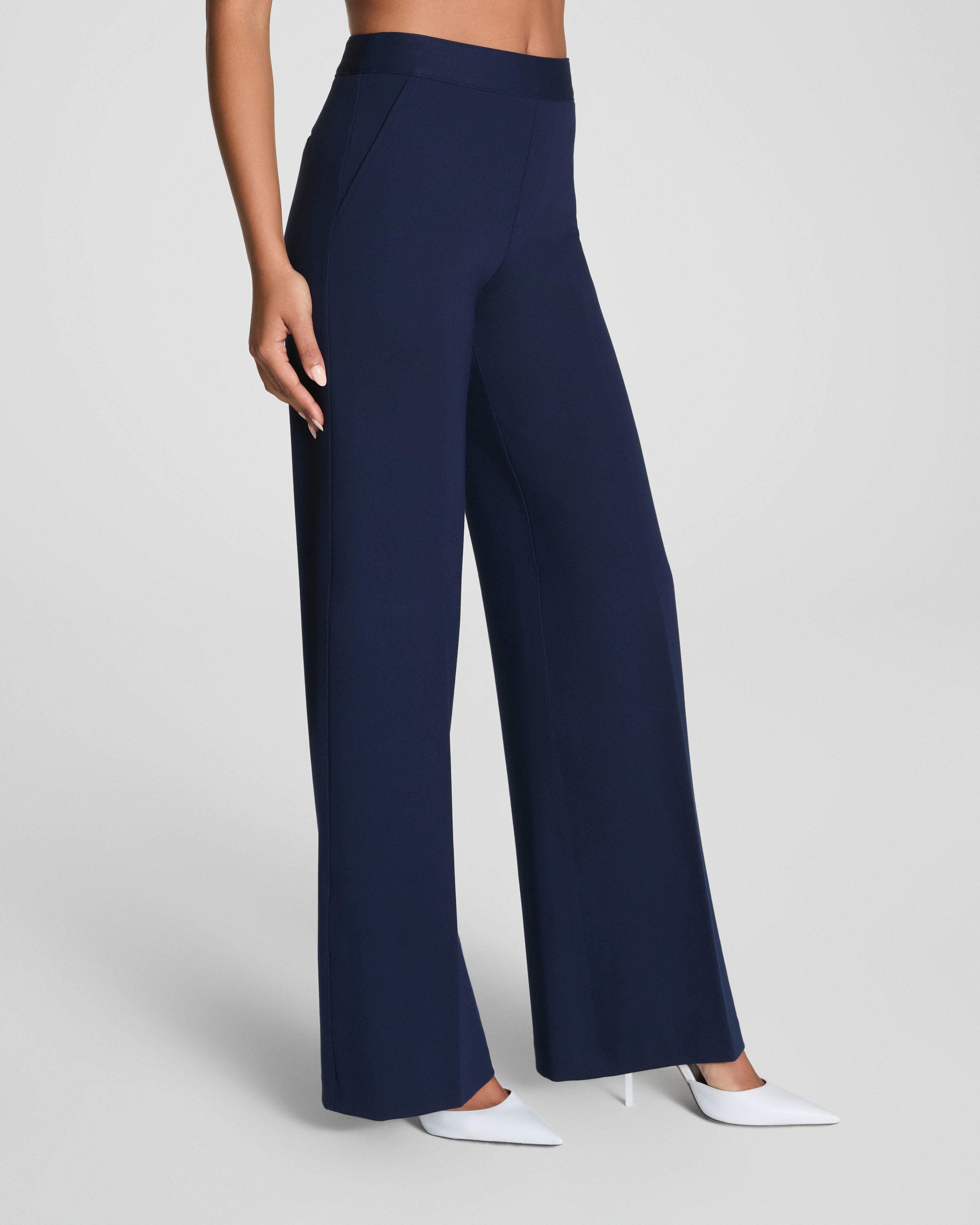 SPANXsupersmooth™ PerfectFit Ponte Wide Leg Pant | Timeless Navy