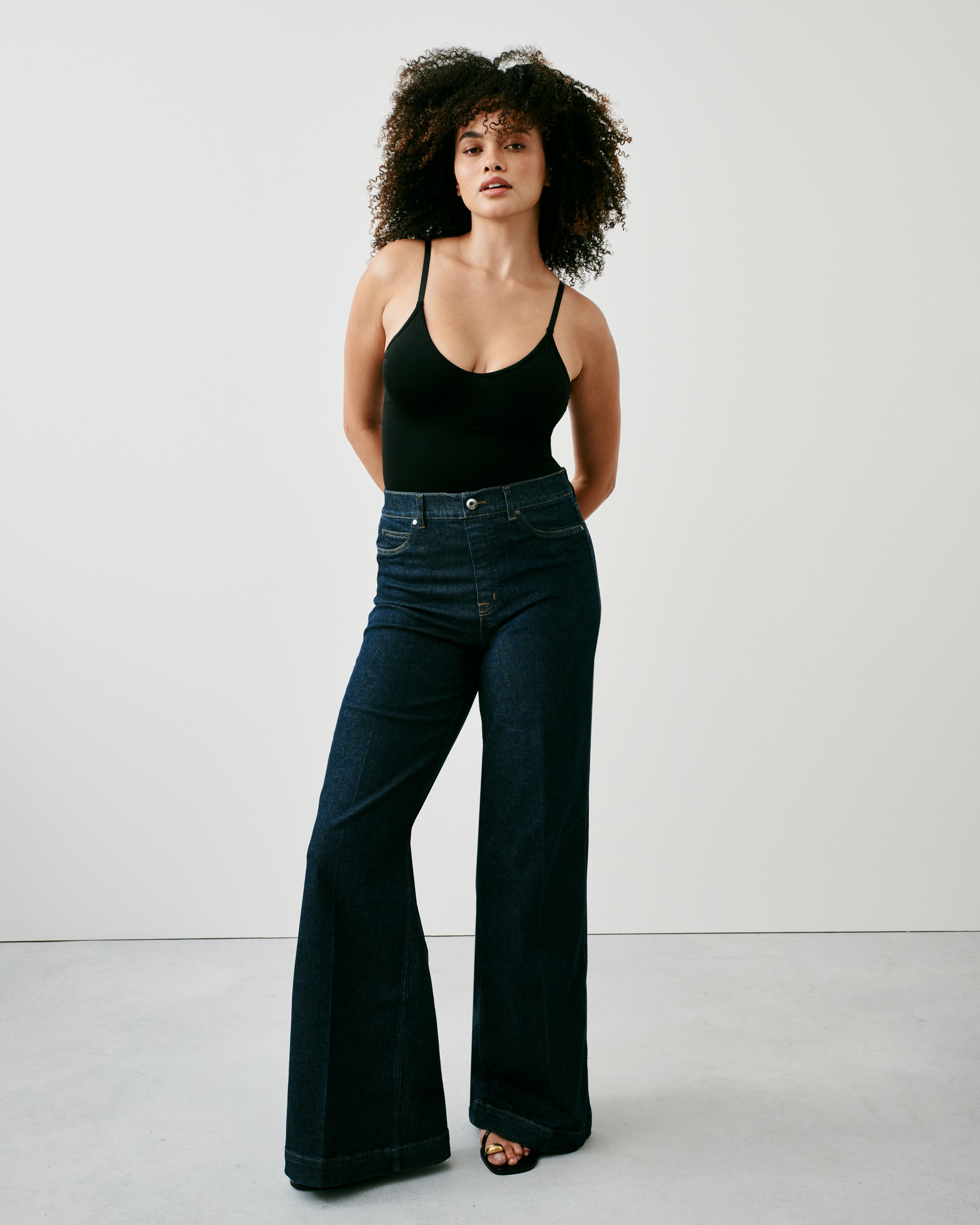 SPANXshape™ Original EveryWear Wide Leg Jeans | Raw Indigo