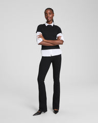 SPANXsupersmooth™ PerfectFit Ponte Micro Flare Pant | Classic Black
