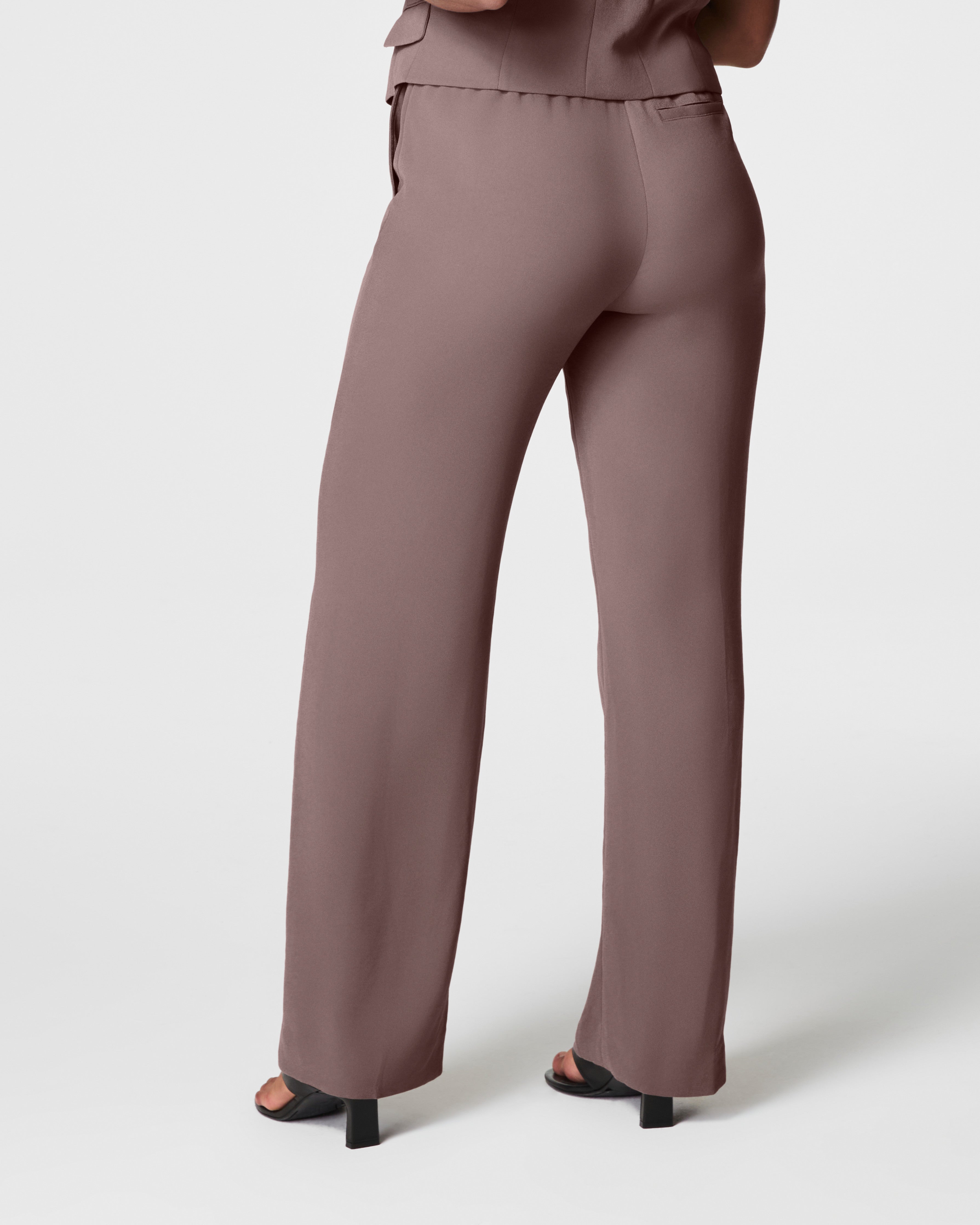 SPANX® Carefree Crepe Trouser | Smoke