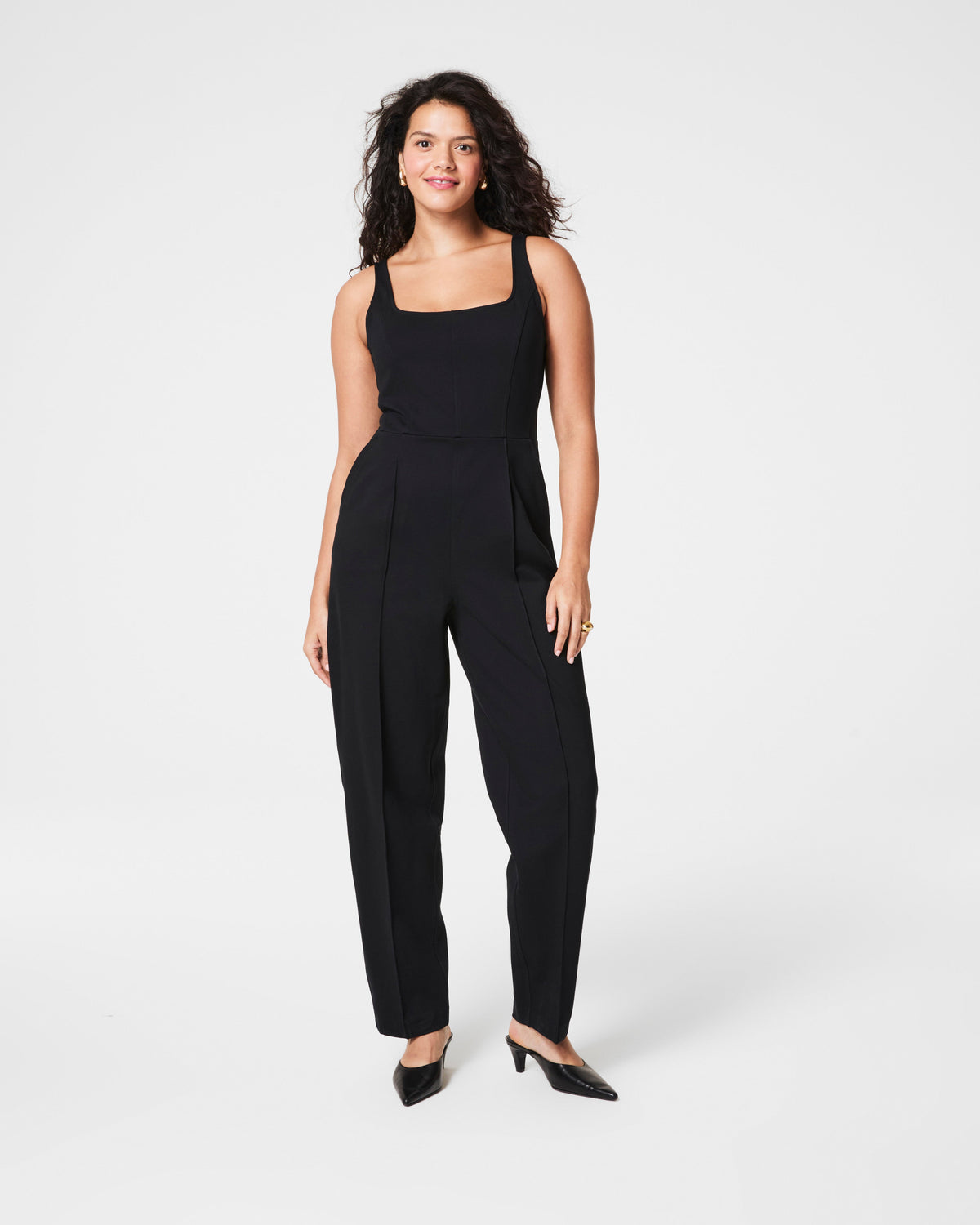 SPANX® Ponte Corset Barrel Leg Jumpsuit