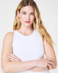 SPANXsmooth™ Jersey High Neck Tank | Classic White
