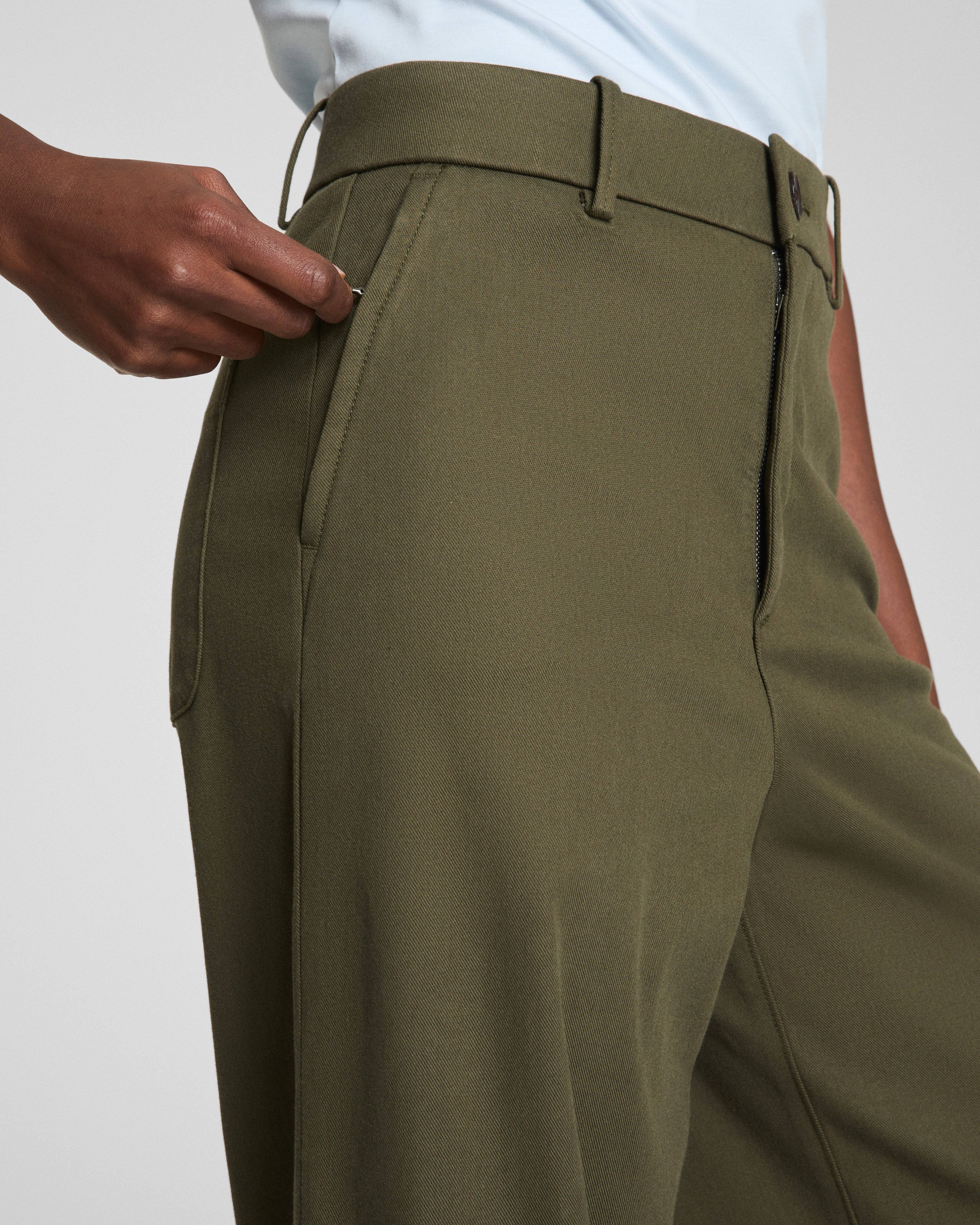 SPANXsupersmooth™ Stretch Twill Wide Leg Pant | Dark Pine
