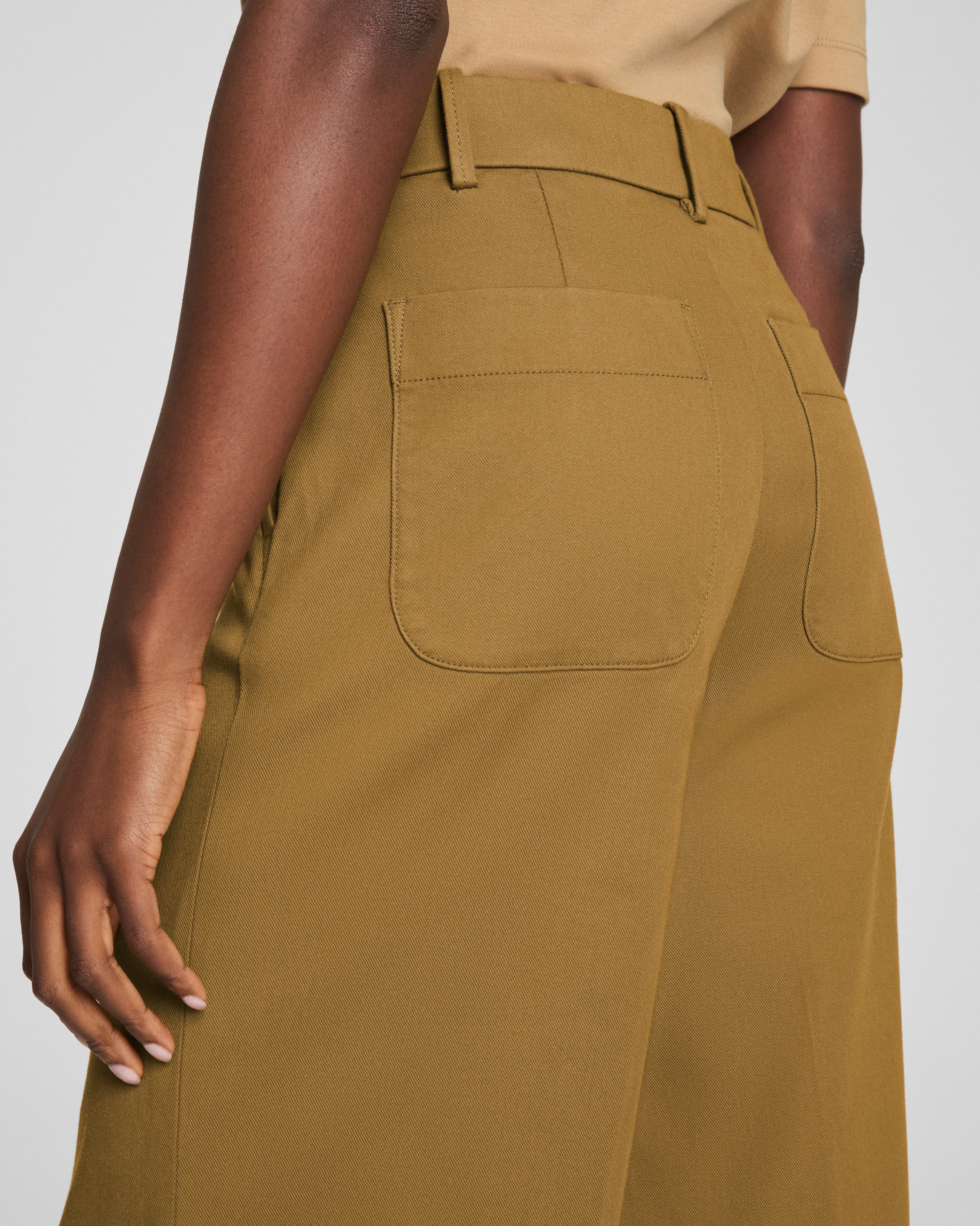 SPANXsupersmooth™ Stretch Twill Wide Leg Pant | Flax