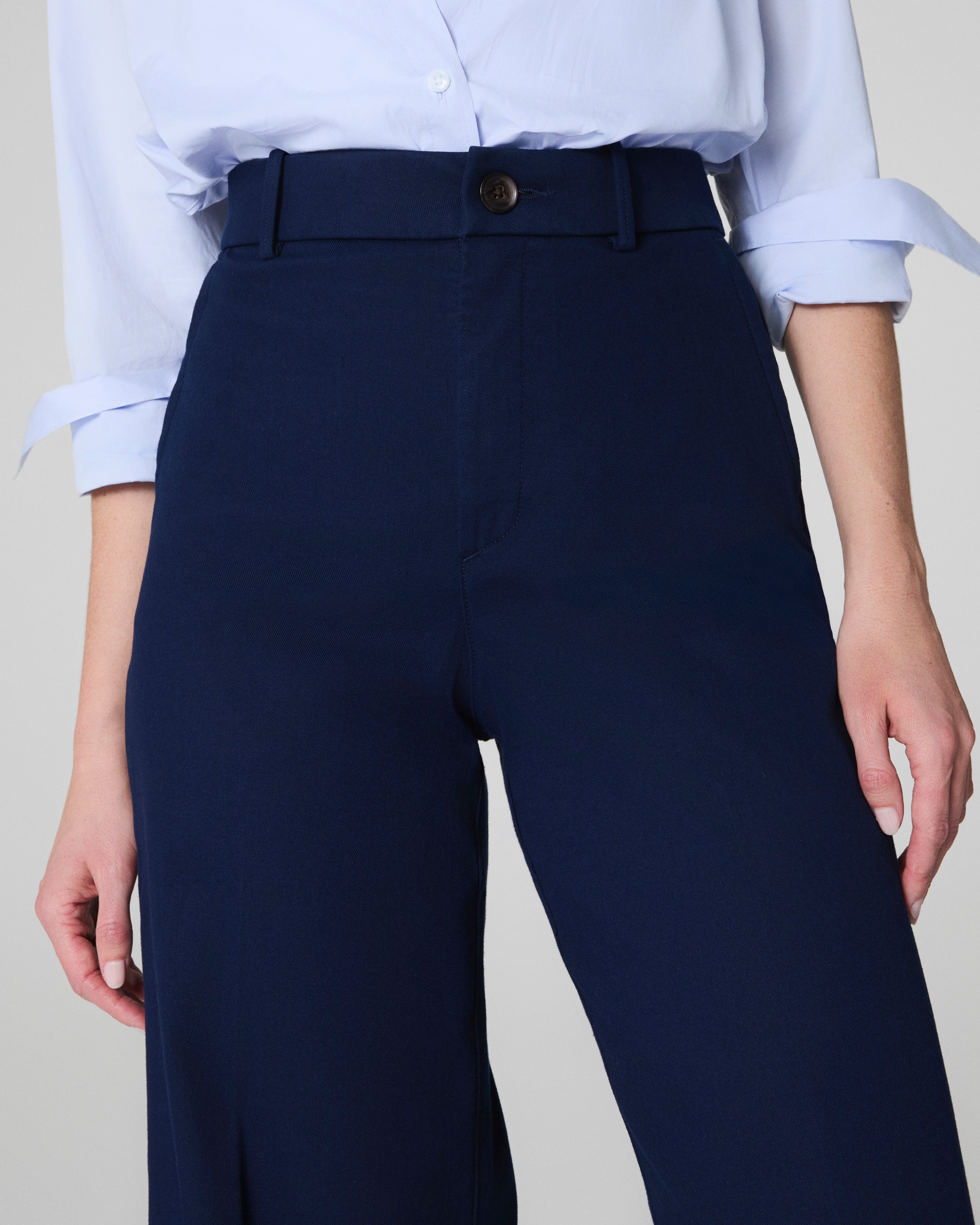 SPANXsupersmooth™ Stretch Twill Wide Leg Pant | Timeless Navy