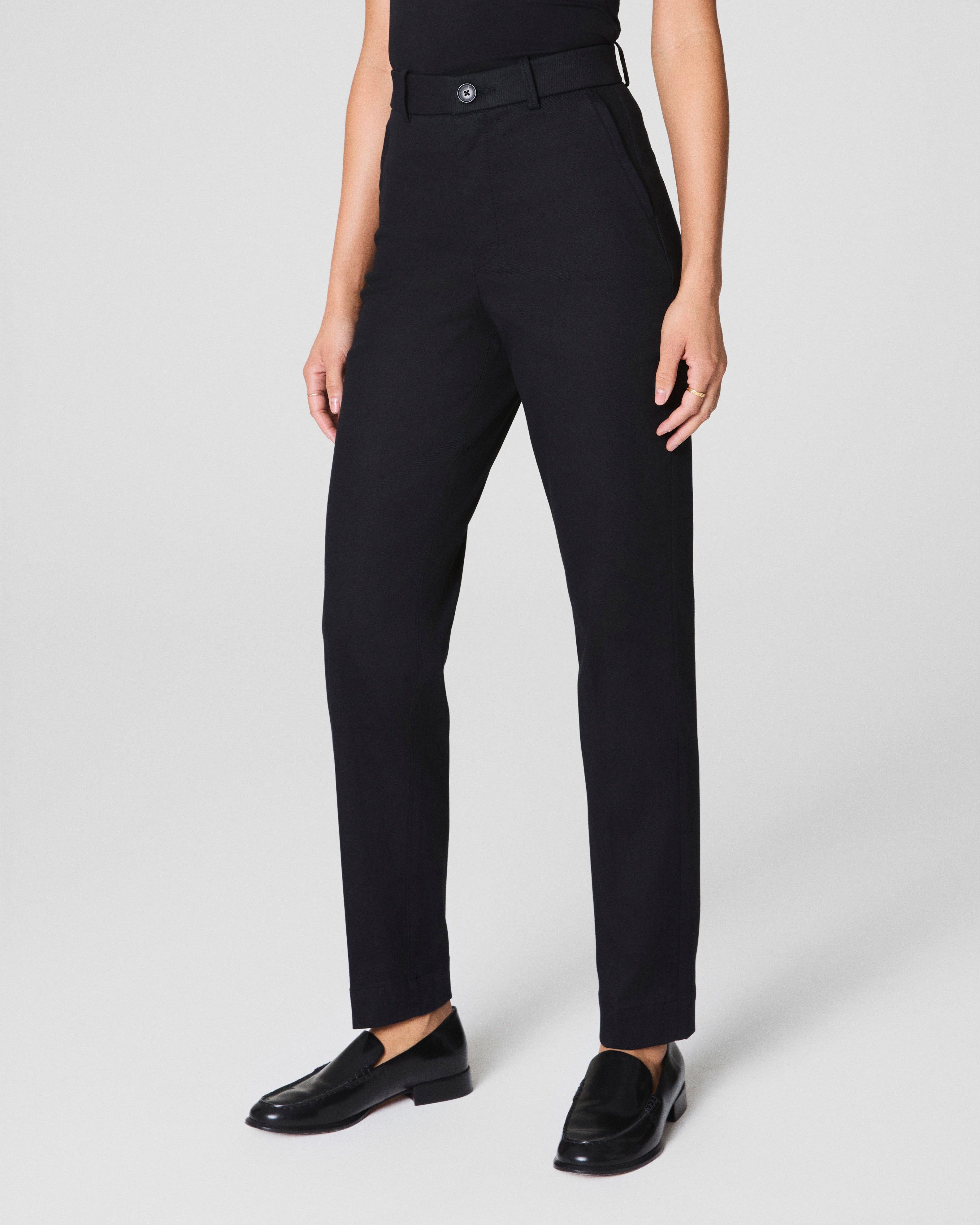 SPANXsupersmooth™ Stretch Twill Slim Straight Pant | Classic Black