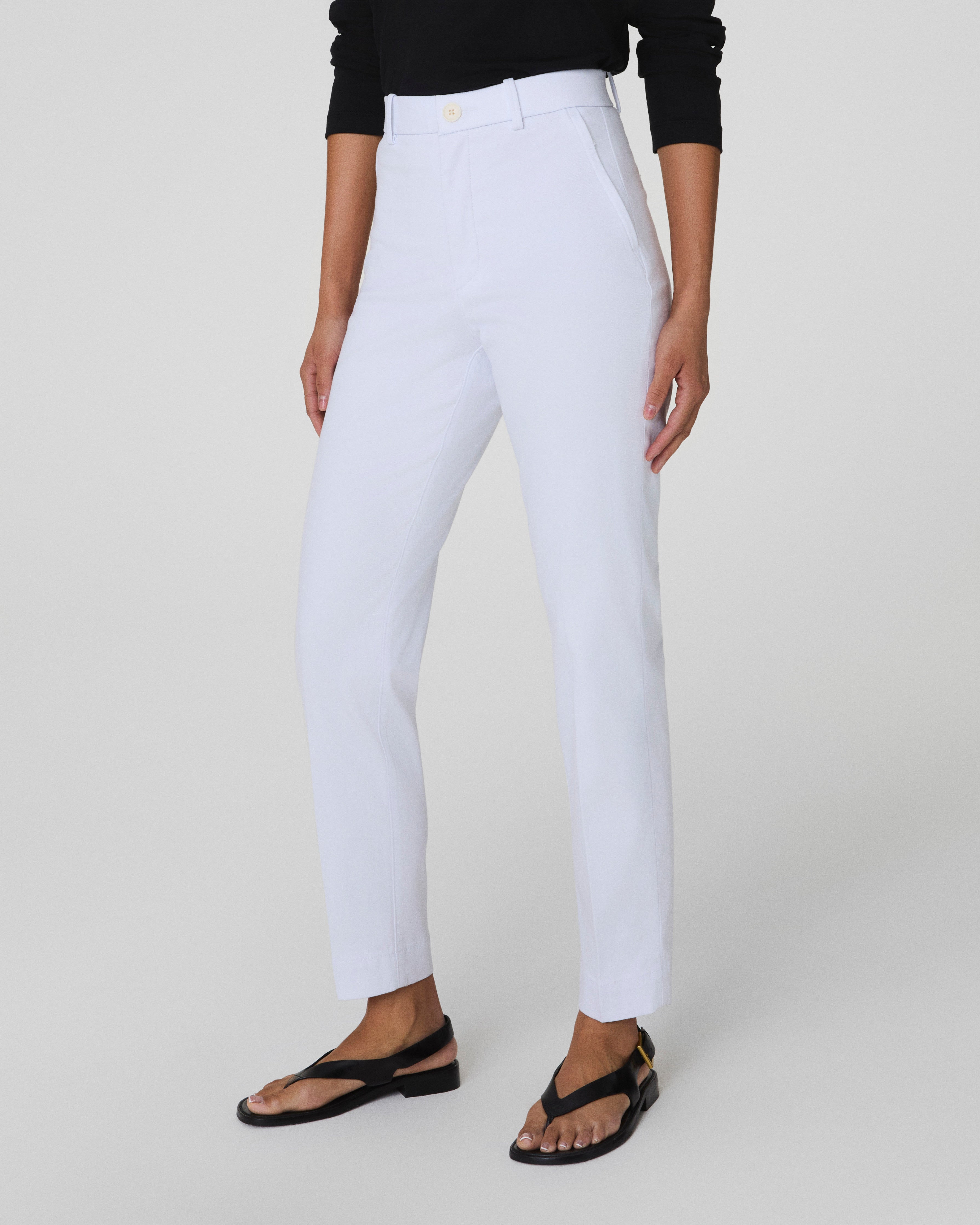 SPANXsupersmooth™ Stretch Twill Slim Straight Pant | Classic White