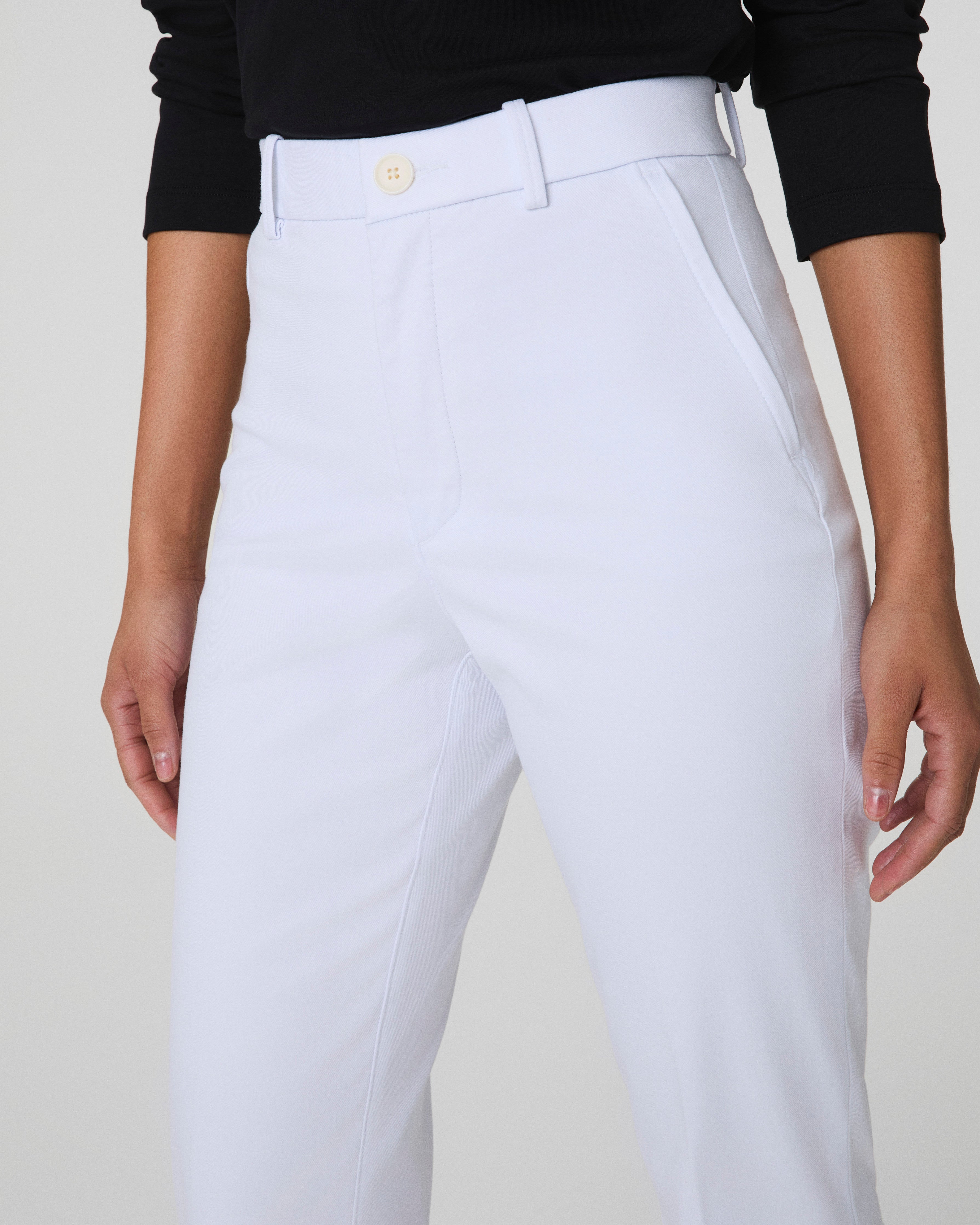 SPANXsupersmooth™ Stretch Twill Slim Straight Pant | Classic White