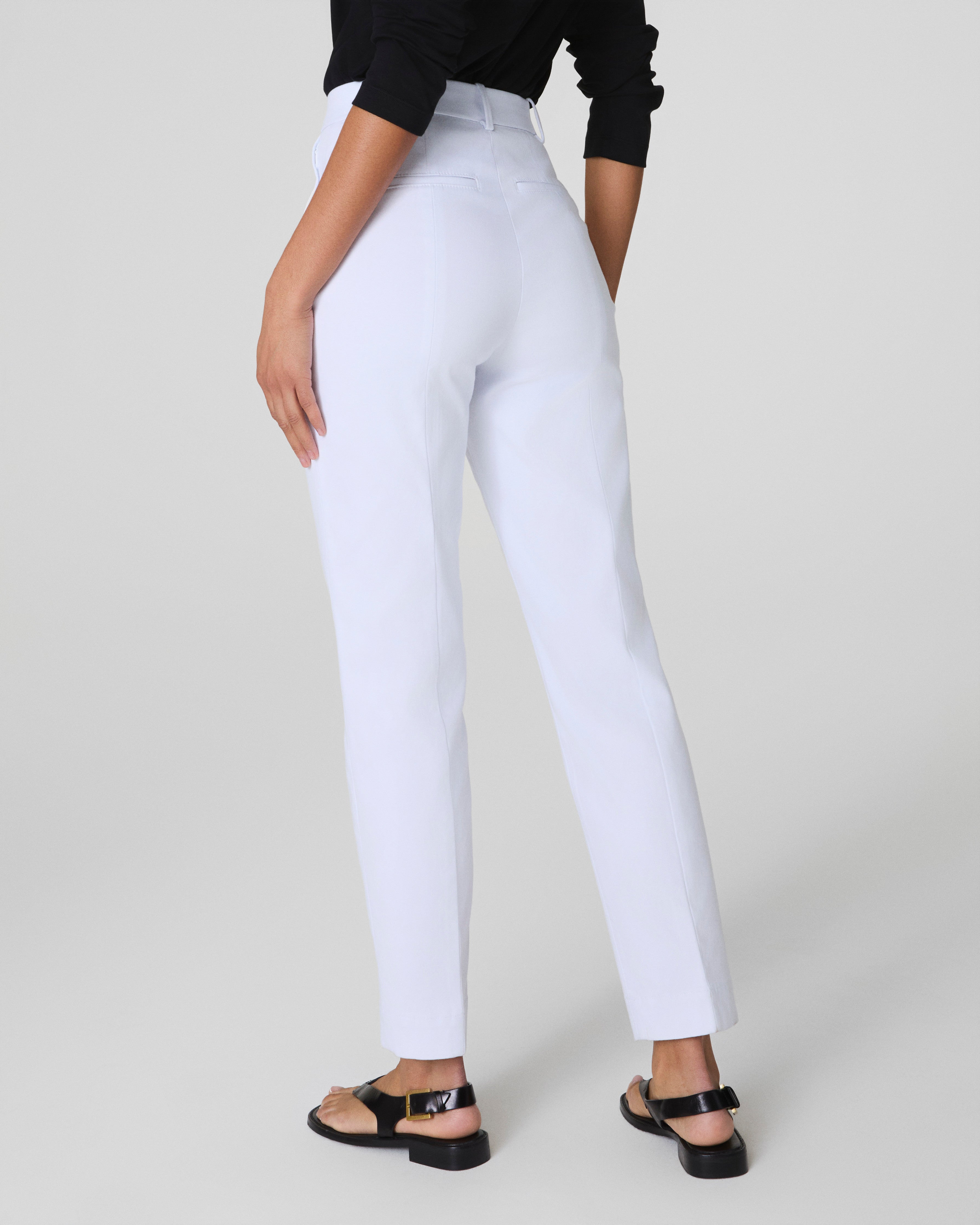 SPANXsupersmooth™ Stretch Twill Slim Straight Pant | Classic White