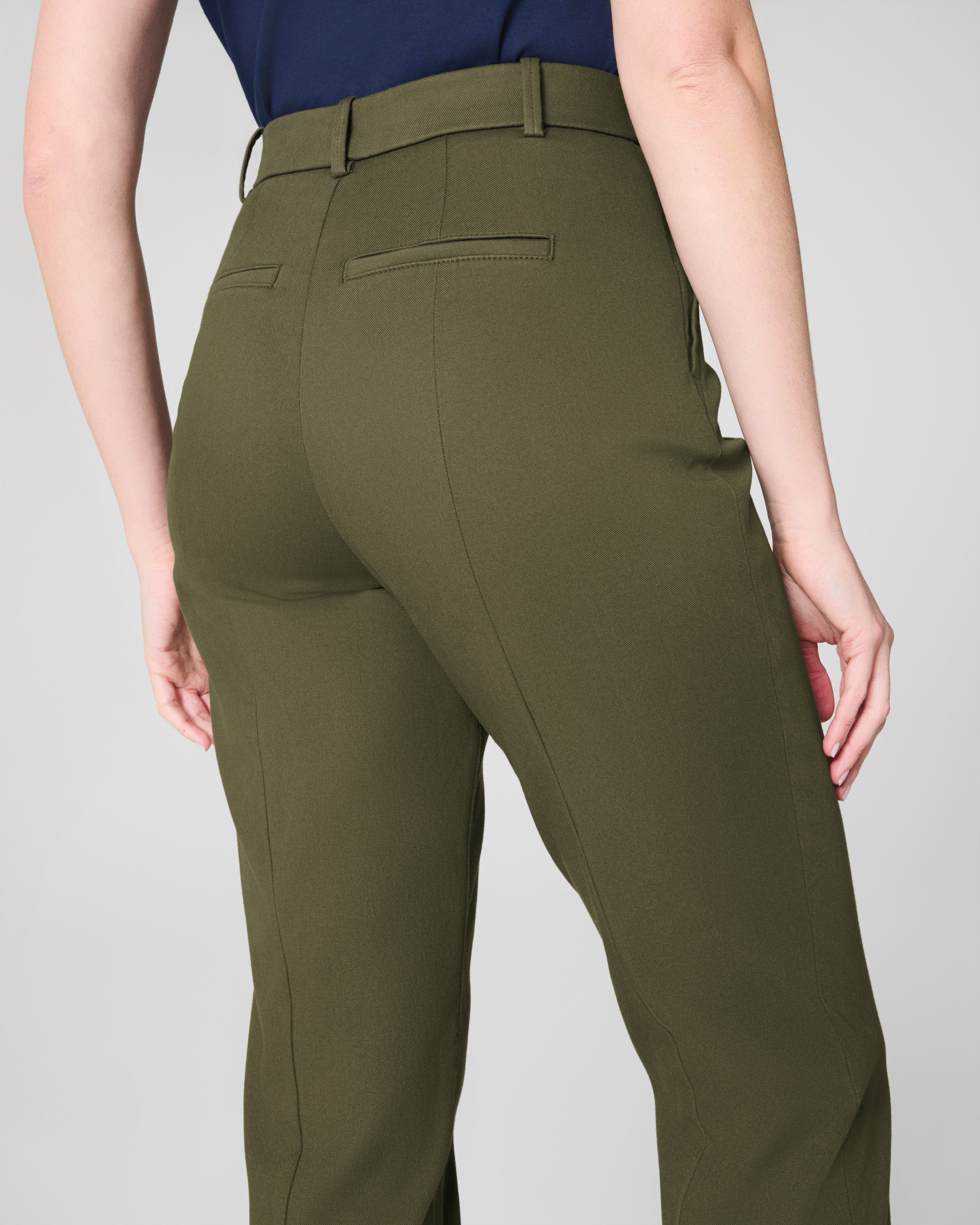 SPANXsupersmooth™ Stretch Twill Slim Straight Pant | Dark Pine