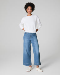 SPANXshape™ Original EveryWear Cropped Wide Leg Jeans | Stonewashed Blue