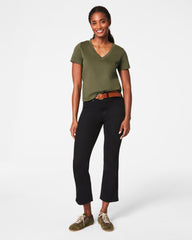 SPANX® Cotton V-Neck Tee | Dark Pine