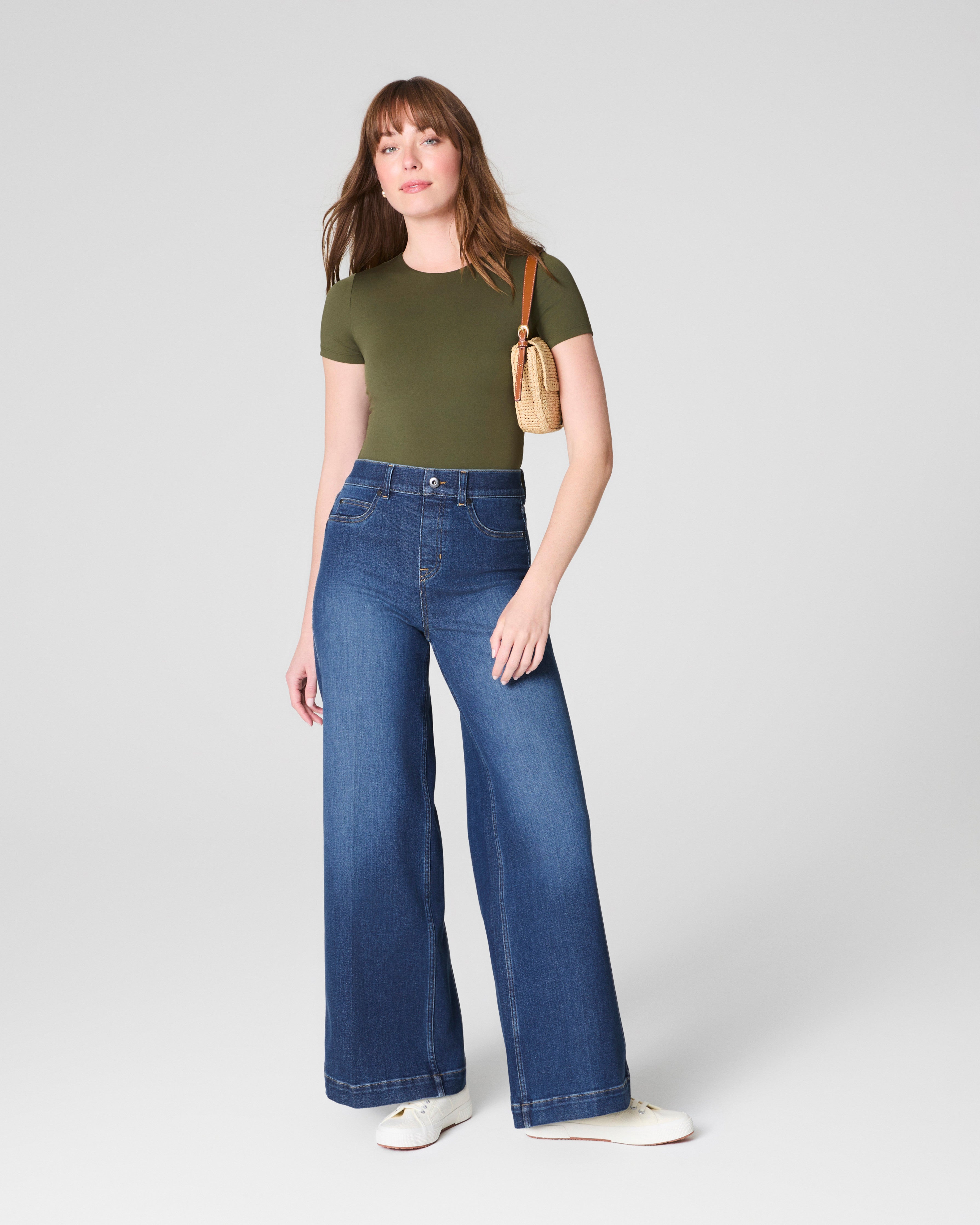 SPANXsmooth™ Jersey Crewneck Tee | Dark Pine