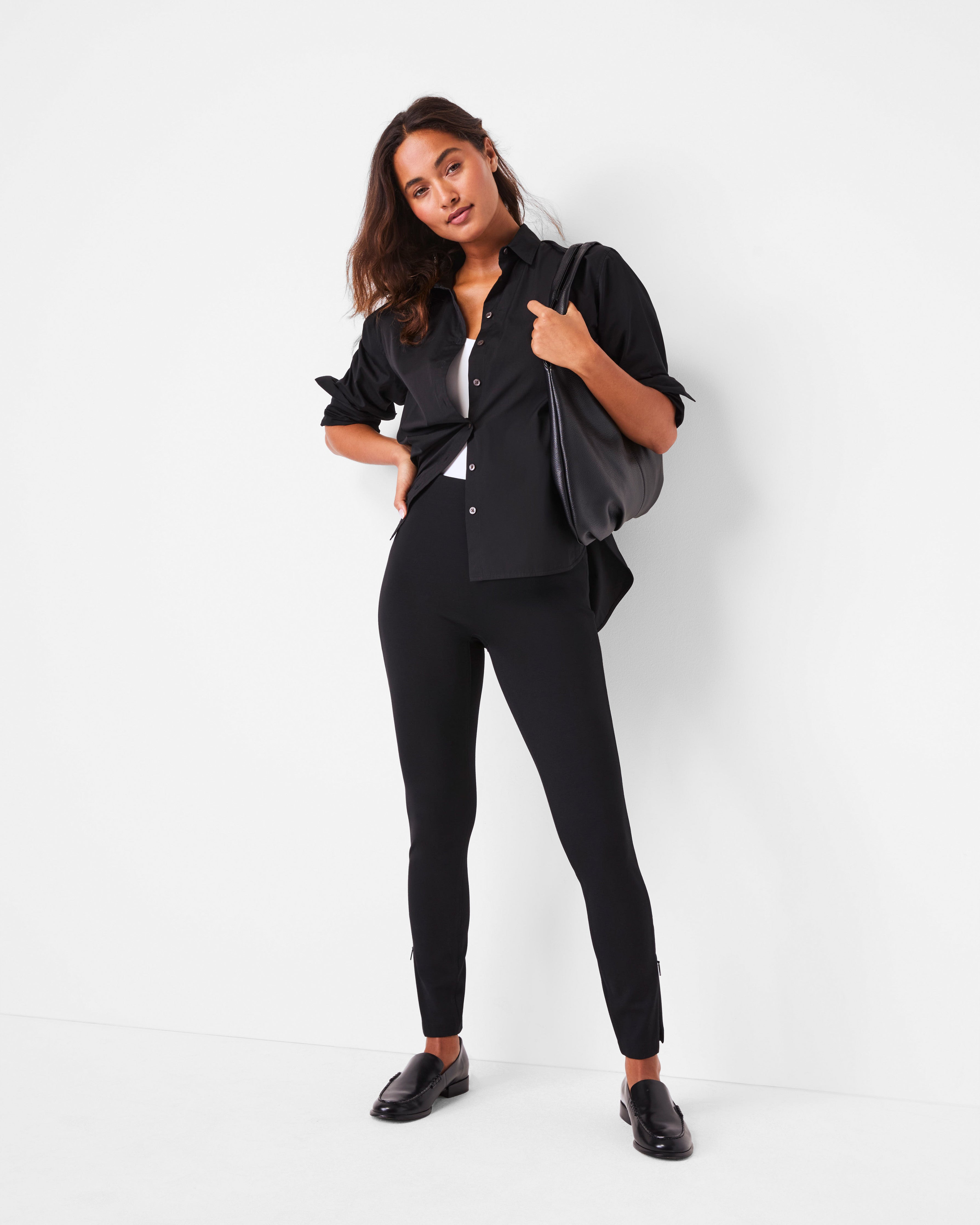 SPANXsupersmooth™ PerfectFit Ponte Zip Legging | Classic Black