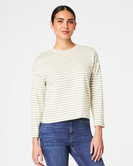 SPANX® Cotton Long Sleeve Crewneck Top