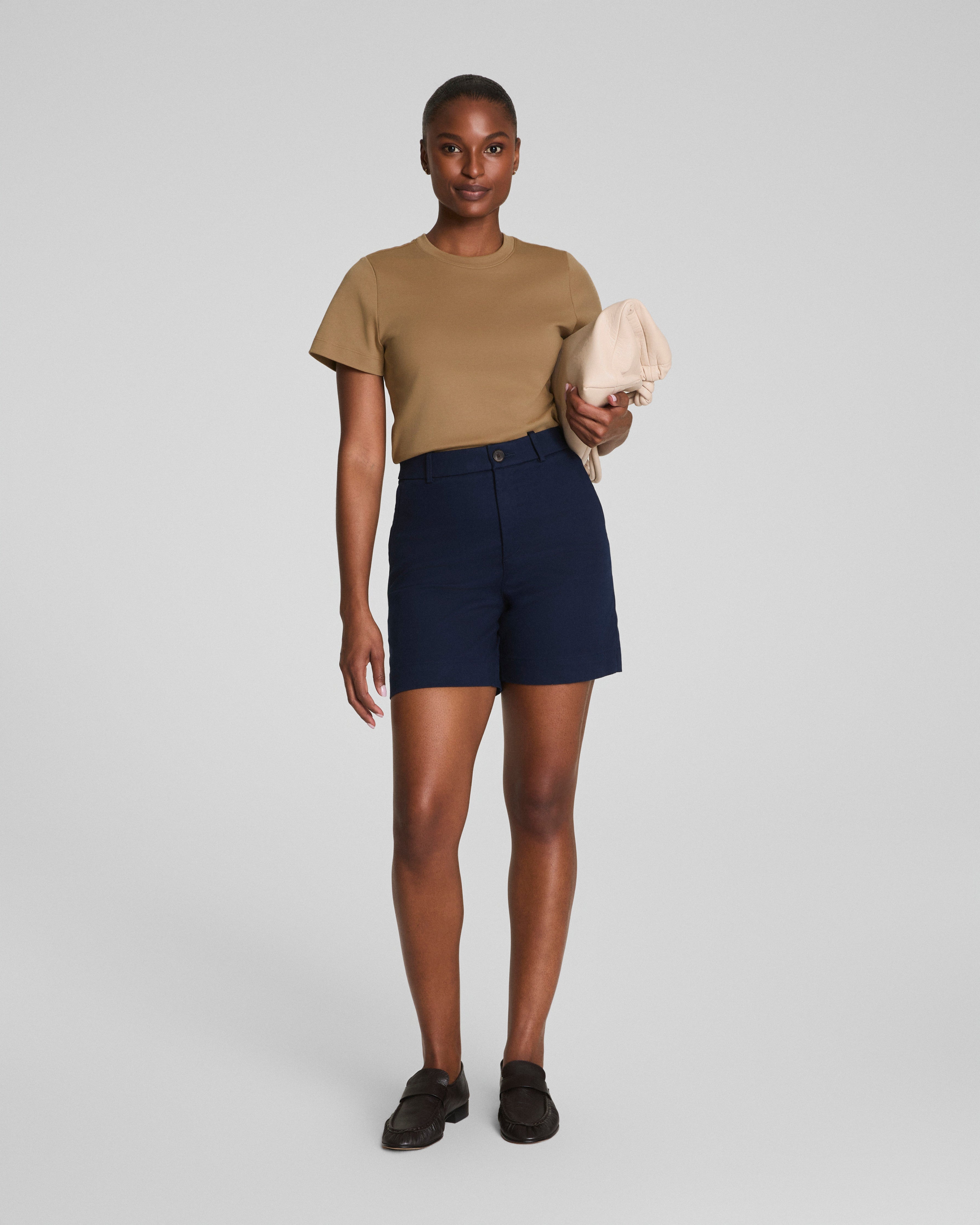 SPANX® Cotton Crewneck Tee | Barley