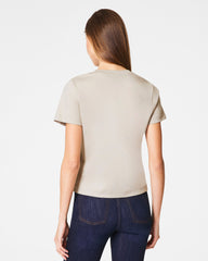 SPANX® Cotton Crewneck Tee | Bone