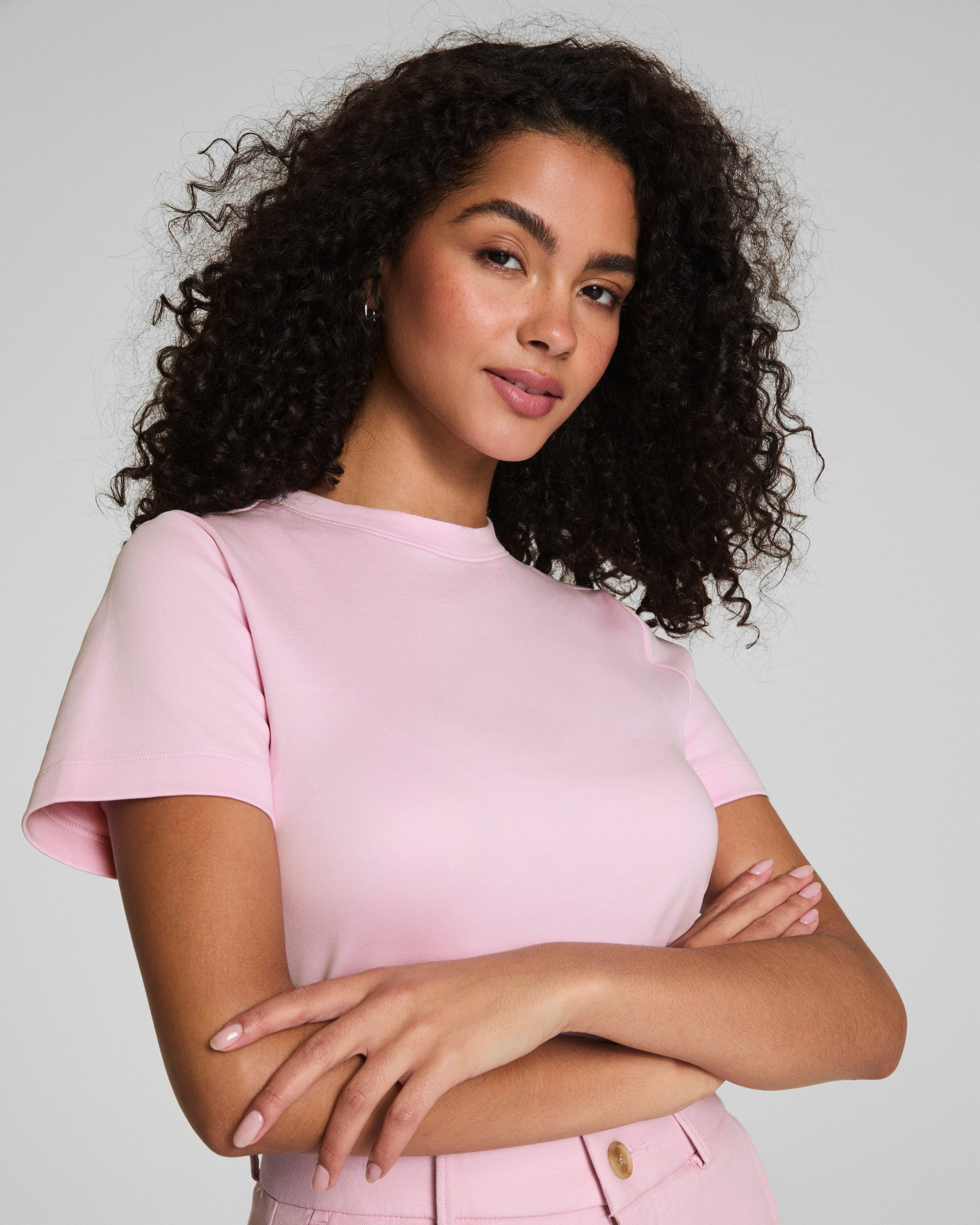 SPANX® Cotton Crewneck Tee | Lily
