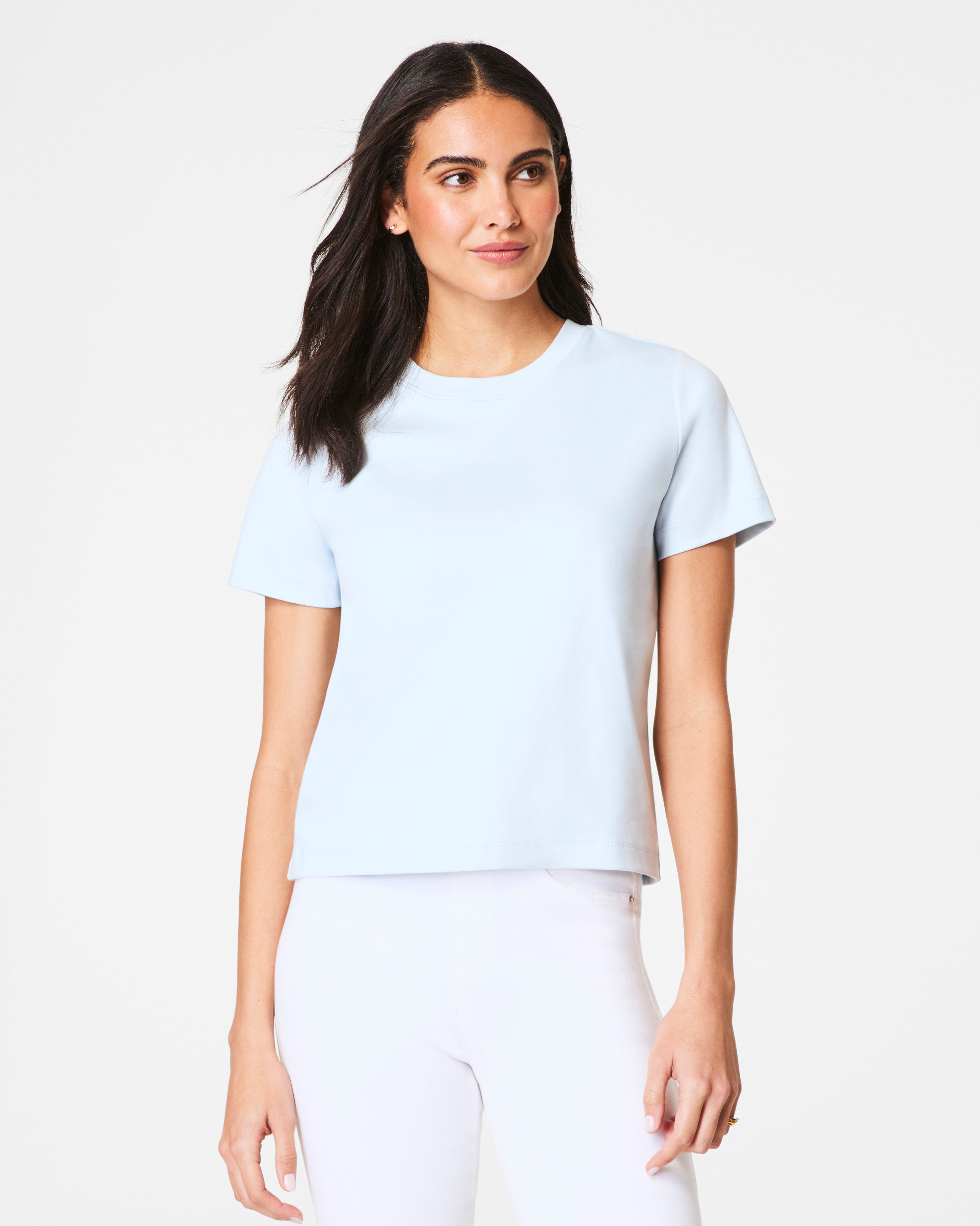 SPANX® Cotton Crewneck Tee