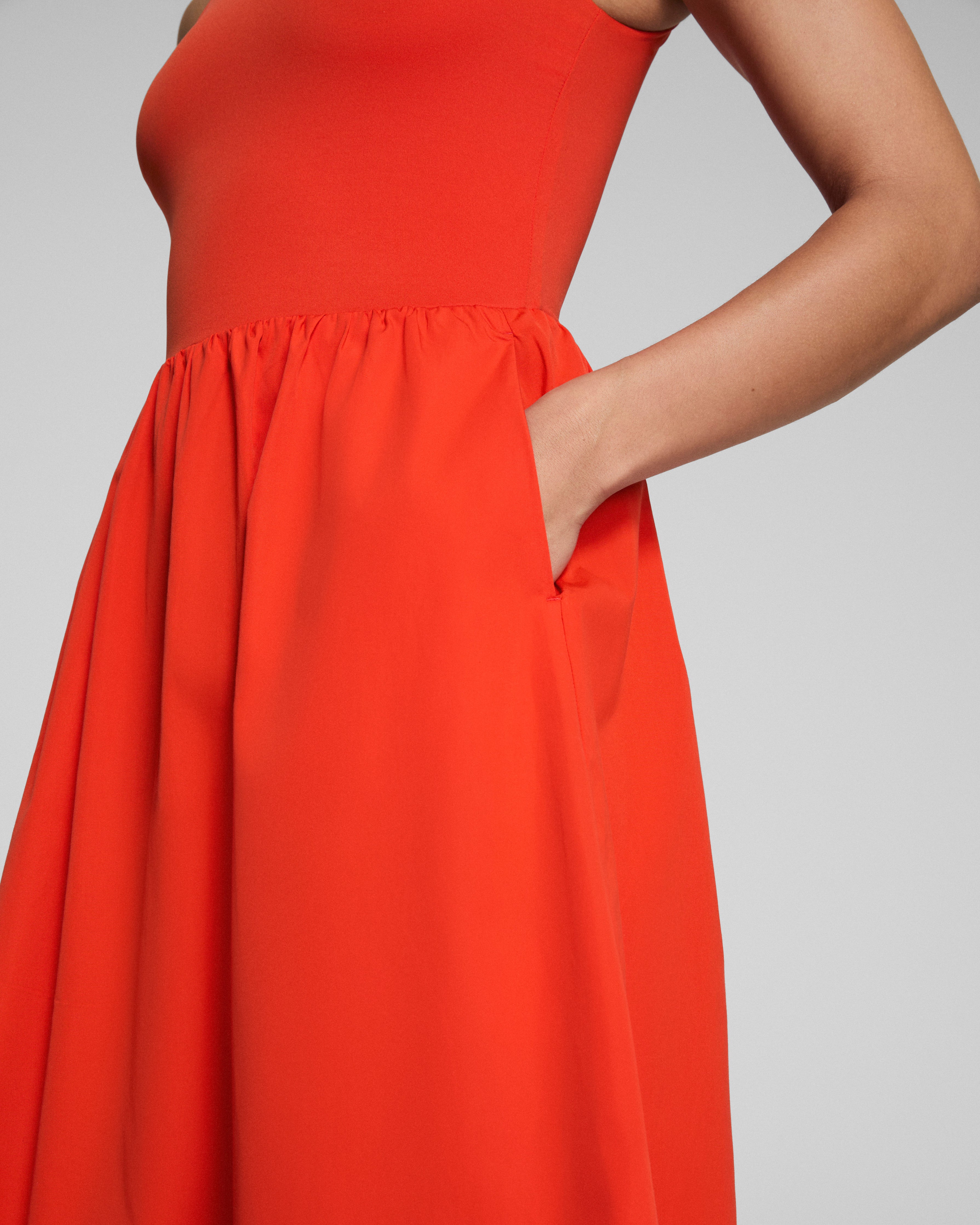 SPANXsmooth™ Jersey Scoop Neck Tank Midi Dress | Poppy
