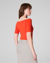 SPANXsmooth™ Jersey Scoop Neck Thong Bodysuit | Poppy